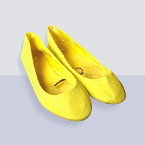 bright yellow flats